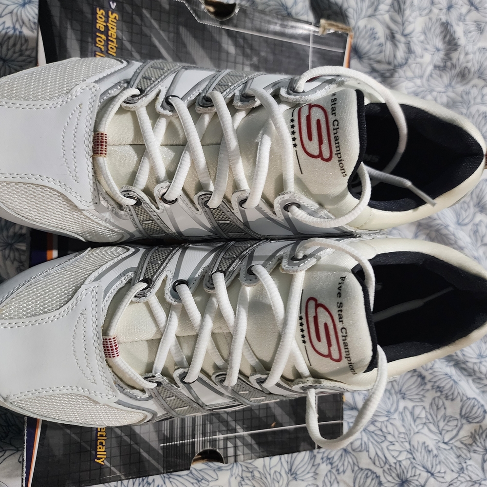 Skechers White Athletic Men's Shoes